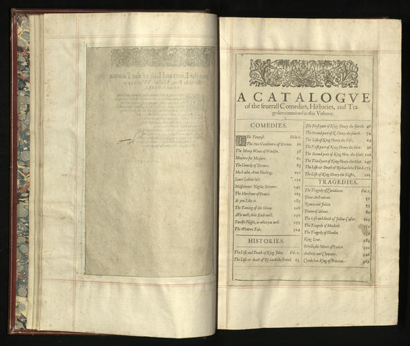 Mr. William Shakespeares comedies, histories, & tragedies : published according to the true originall copies Mr. William Shakespeares comedies, histories, & tragedies : published according to the true originall copies