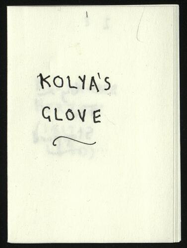 Kolya’s glove / by Tom Stoppard Kolya’s glove / by Tom Stoppard