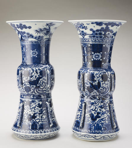 Master: Pair of vases