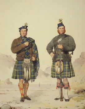 Colin Campbell (b. 1810) and an unidentified Breadalbane clansman
