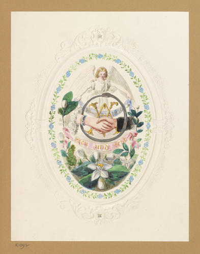 A card for the wedding anniversary of Queen Victoria and Prince Albert