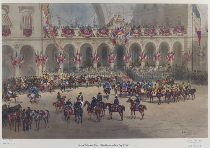 Queen Victoria's departure from Paris, 27 August 1855 Queen Victoria's departure from Paris, 27 August 1855