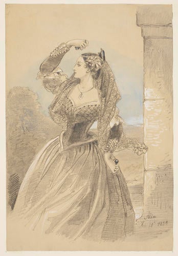 A Spanish woman dancing A Spanish woman dancing