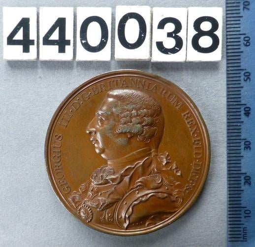 Great Britain. Medal commemorating the Death of King George III Great Britain. Medal commemorating the Death of King George III