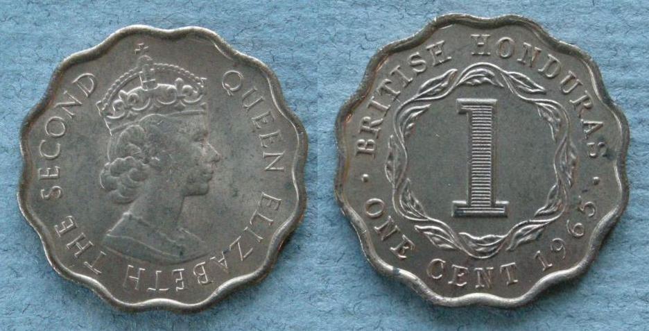 Belize (British Honduras). 1 cent Belize (British Honduras). 1 cent