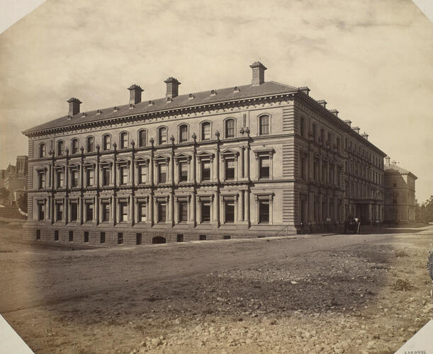 The Cruise of HMS Bacchante 1879-1882: New Government offices, Melbourne