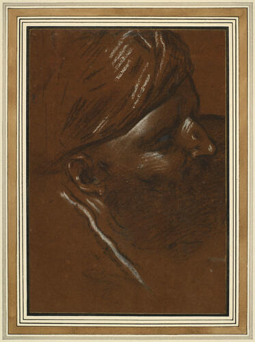 The head of a man in a turban The head of a man in a turban