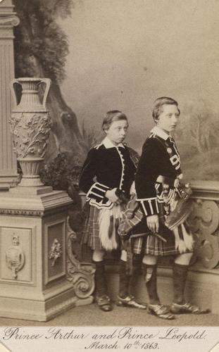 Prince Arthur, Duke of Connaught and Strathearn (1850-1942), when Prince Arthur, and Prince Leopold, Duke of Albany (1853-1884), when Prince Leopold