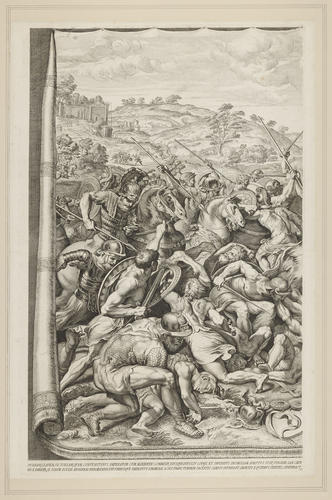 Master: The Battle of Constantine at the Milvian Bridge
Item: The Battle of Constantine at the Milvian Bridge (far-left sheet)