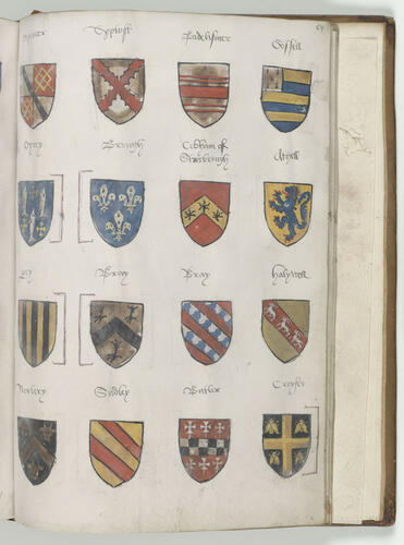 Dethick (Sir Gilbert) register of the Order of the Garter