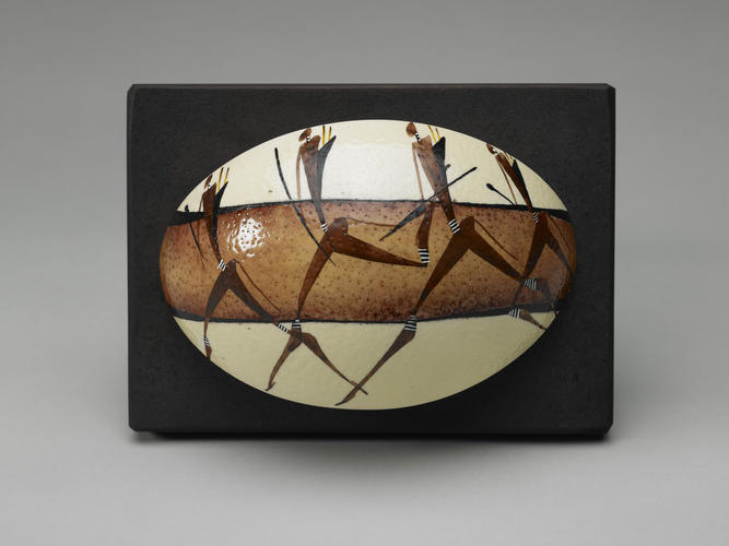Pair of ostrich shells