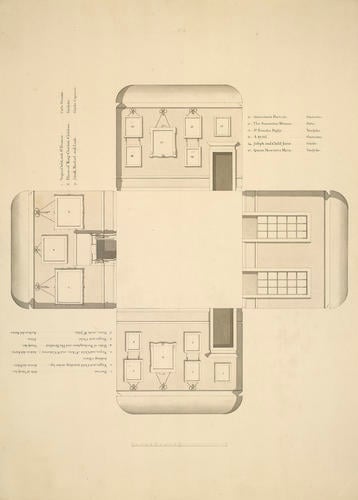 Buckingham House, Queen's Apartments, (wall plan). No. 3b