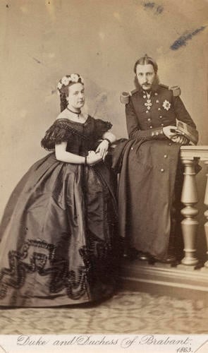 Leopold II, King of the Belgians (1835-1909) and Marie Henriette, Queen of the Belgians (1836-1902), when The Duke and Duchess of Brabant