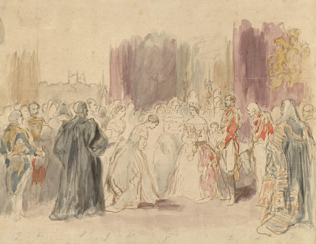 The Queen holding a Drawing-Room at St James's Palace The Queen holding a Drawing-Room at St James's Palace