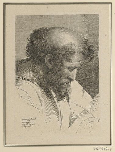 Master: Set of prints reproducing heads from 'The School of Athens'
Item: Head of a bearded man [from 'The School of Athens']