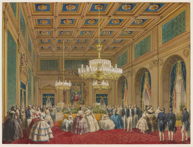 The Council Chamber in the Hôtel de Ville, 23 August 1855