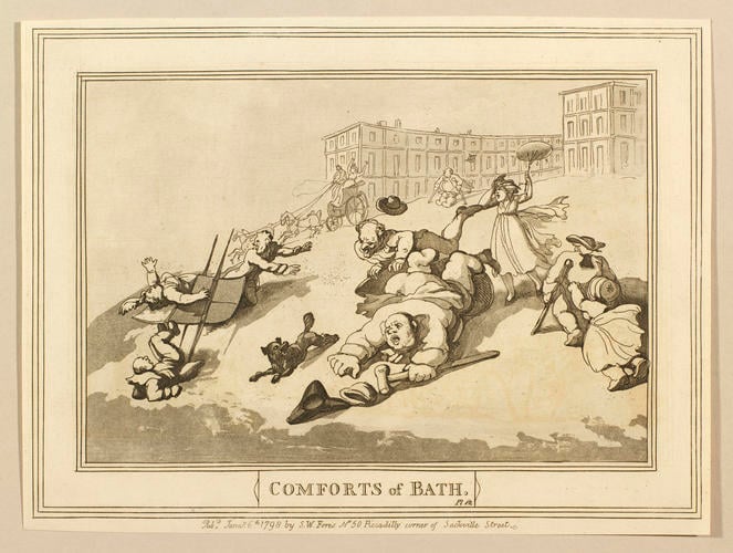 Comforts of Bath. Plate 12