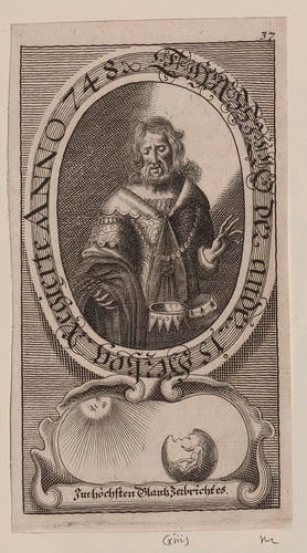 Master: [The Dukes of Bavaria from 538-1679]
Item: THASSILLO der ande 15 Herzog