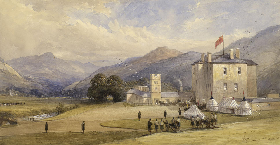 View of Blair Castle, looking towards Killiecrankie