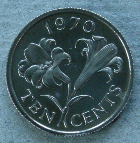 Bermuda. Proof 10 cents Bermuda. Proof 10 cents