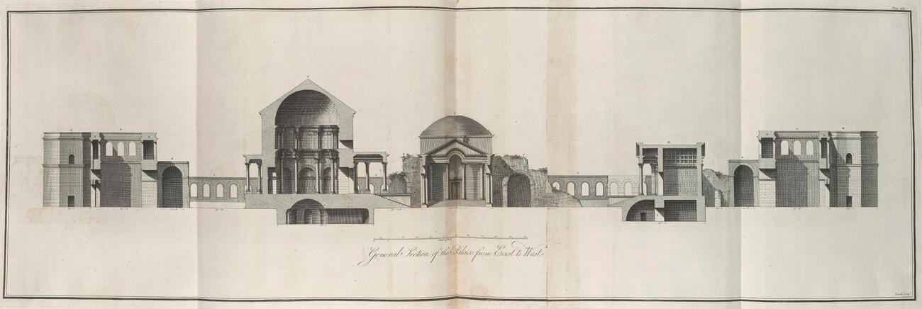 Ruins of the Palace of the Emperor Diocletian at Spalatro in Dalmatia / by R. Adam Ruins of the Palace of the Emperor Diocletian at Spalatro in Dalmatia / by R. Adam