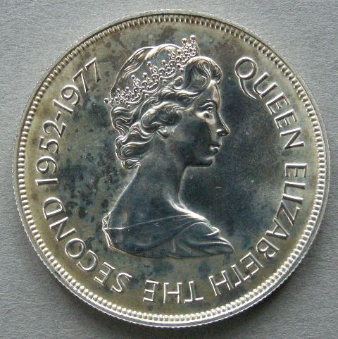Mauritius. 25 rupees, 1977. Commemorating the Silver Jubilee of H. M. Queen Elizabeth II Mauritius. 25 rupees, 1977. Commemorating the Silver Jubilee of H. M. Queen Elizabeth II