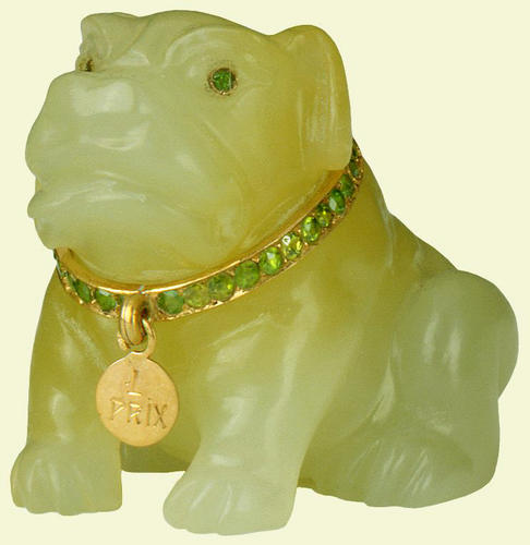 Seated bulldog