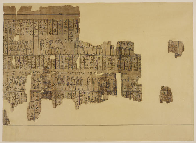 Section of the papyrus belonging to Nesmin, with the eighth hour of the Amduat