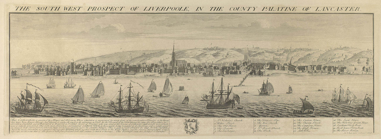 The South West Prospect of Liverpool, in the County Palatine of Lancaster