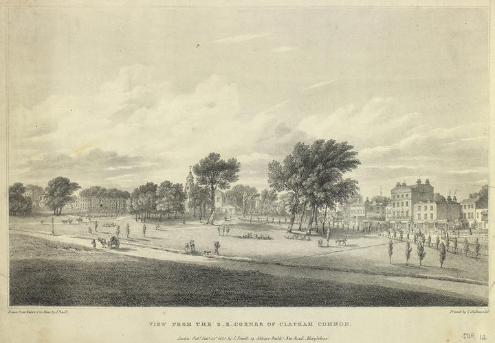 View from the south east of Clapham Common