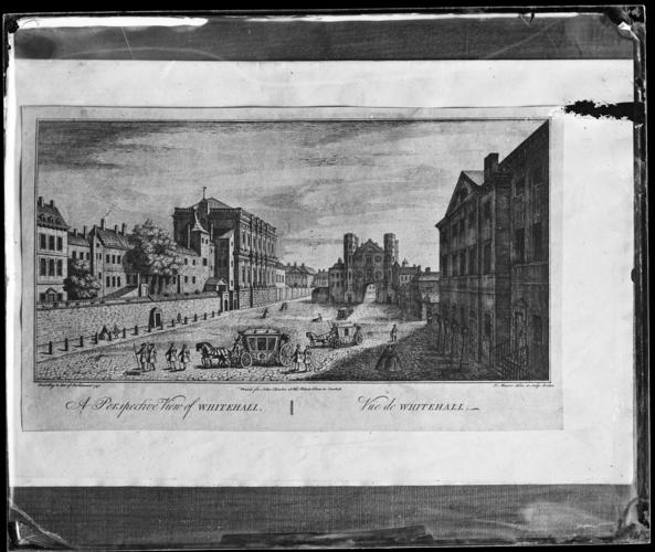 Glass plate negative of a print Glass plate negative of a print