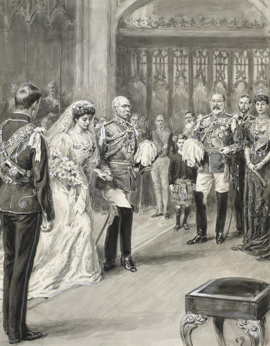 Marriage of The Princess Margaret of Connaught and The Crown Prince of Sweden & Norway, St George's Chapel, Windsor, 15 June 1905 Marriage of The Princess Margaret of Connaught and The Crown Prince of Sweden & Norway, St George's Chapel, Windsor, 15 June 1905