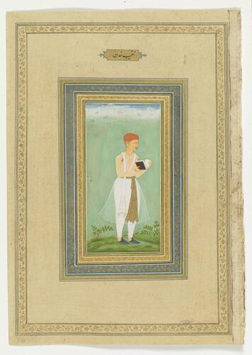 Master: Album of Mughal Portraits
Item: Portrait of Naqib Khan Master: Album of Mughal Portraits
Item: Portrait of Naqib Khan