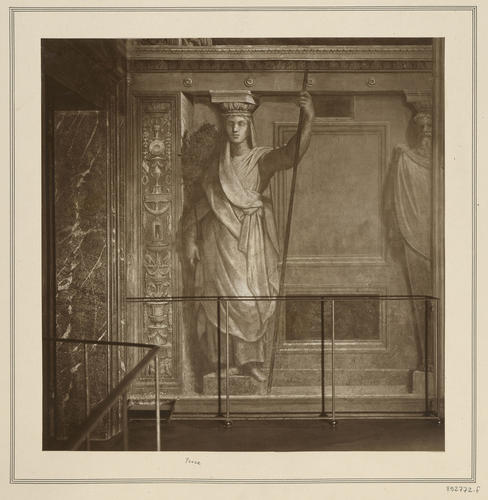 Master: Set of photographs of fictive herms and caryatids in the Stanza di Eliodoro
Item: Portion of the dado decoration in the Stanza di Eliodoro Master: Set of photographs of fictive herms and caryatids in the Stanza di Eliodoro
Item: Portion of the dado decoration in the Stanza di Eliodoro