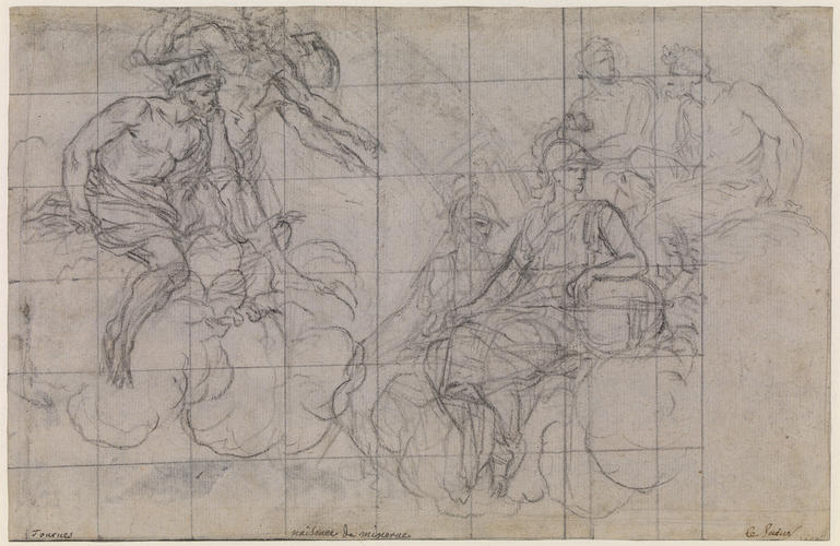 R: the Birth of Minerva. V: Sacrifice of Manoah R: the Birth of Minerva. V: Sacrifice of Manoah