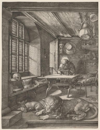 St Jerome in his study