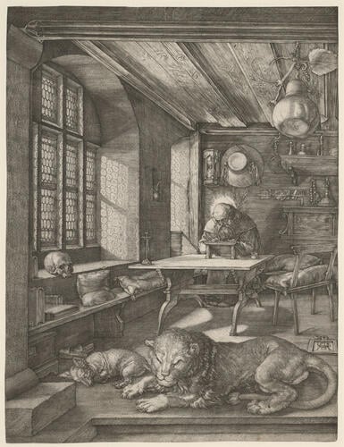 St Jerome in his study