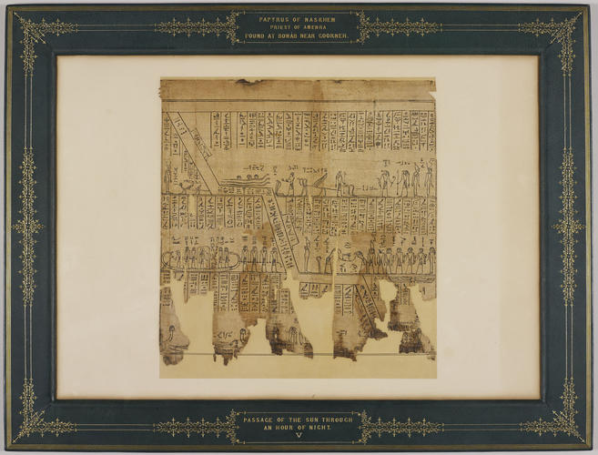 Section of the papyrus belonging to Nesmin, with the fourth hour of the Amduat