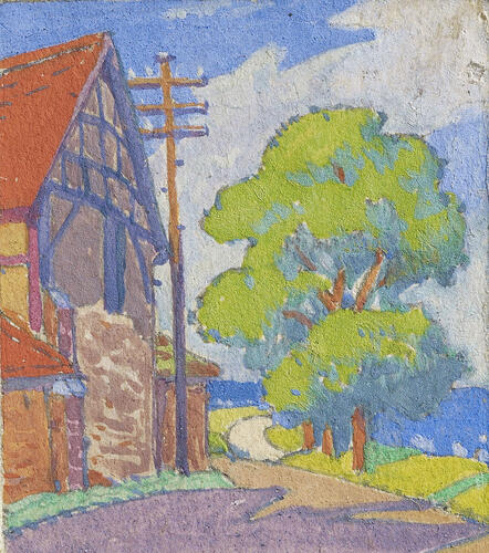 A house and tree
