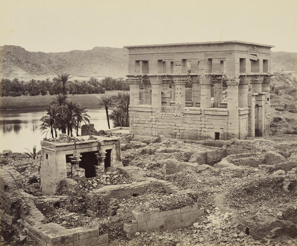 Temple of Athor - commonly called Pharaoh's Bed - and small chapel [Kiosk of Trajan, Philae]
