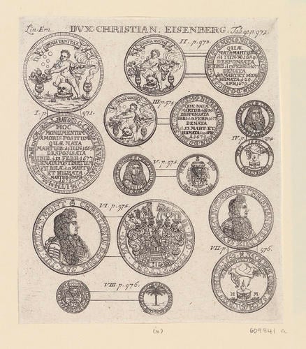 Master: [medals of Christian, Duke of Saxe-Eisenberg]
Item: DVX CHRISTIAN EISENBERG