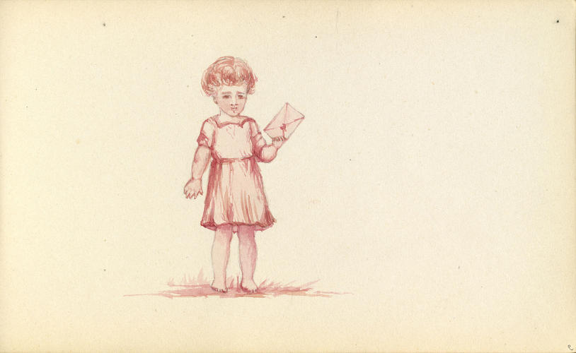 Master: Princess Alexandra's Sketch Book, 1886
Item: A child with a letter