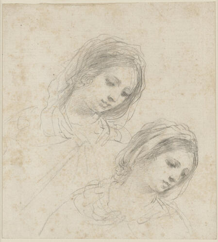 Two studies of a head of a woman Two studies of a head of a woman