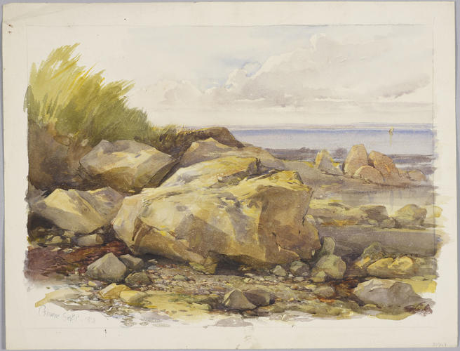 Osborne: rocks on the beach
