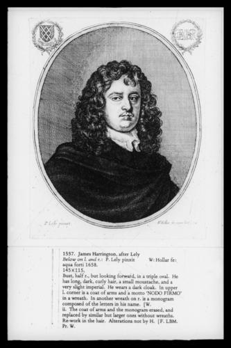 James Harrington, after Lely James Harrington, after Lely