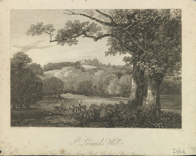 St Leonard's Hill from Windsor Great Park, The Seat of Earl Harcourt