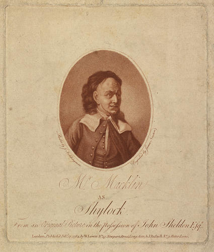 Mr Macklin as Shylock Mr Macklin as Shylock