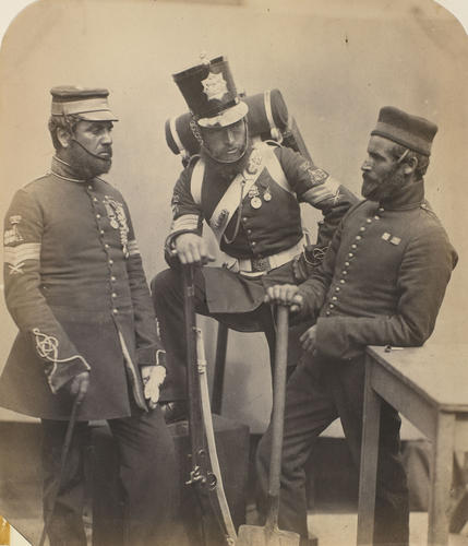 Three Soldiers of the Royal Sappers and Miners
