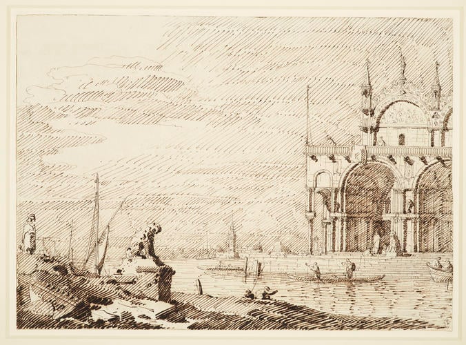 A capriccio with San Marco in the lagoon