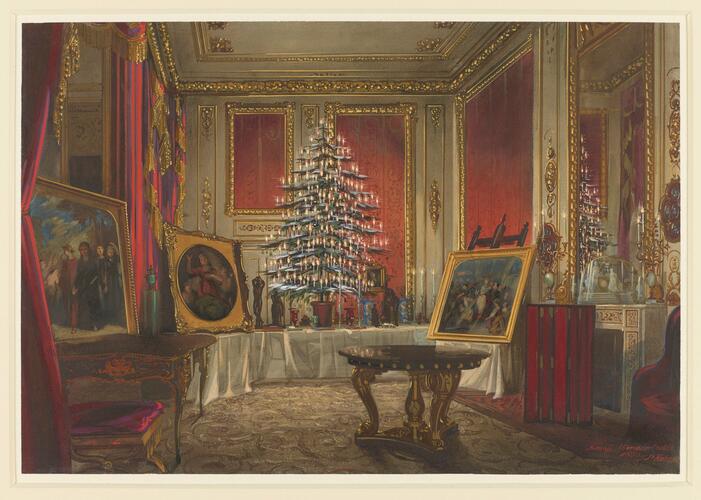 Queen Victoria's Christmas tree at Windsor Castle, 1850